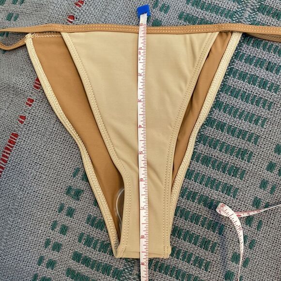 Tribe Kelly, The Second String Bikini Bottoms, Color: Taupe, Size S - Picture 7 of 7